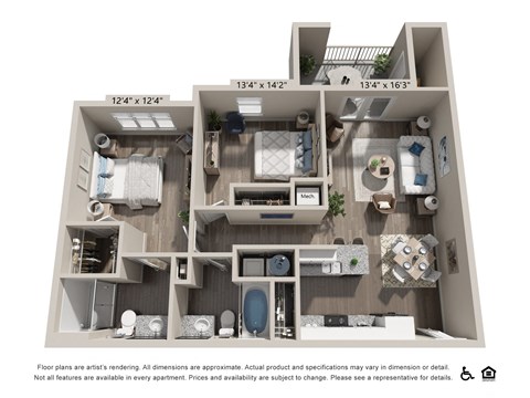 Two Bedroom Floorplan